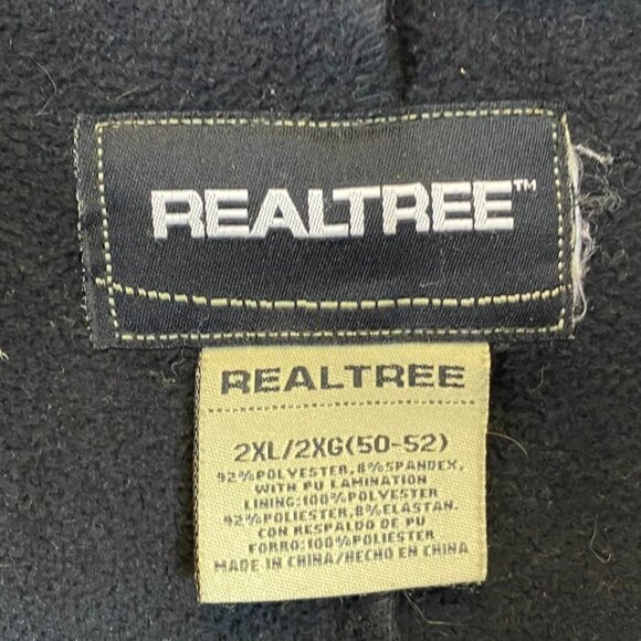 Realtree Mens Softshell Jacket 2XL (50-52) Black Camo Full Zip Hunting Outdoors - Picture 3 of 9